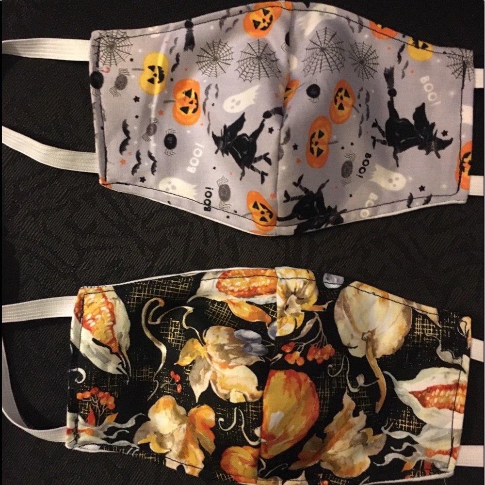 Adjustable face masks for Halloween & Thanksgiving